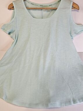 Calvin Klein Performance Aqua Cold-Shoulder Knit Top